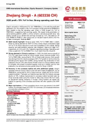 2Q20 profit +78% YoY in line; Strong operating cash flow