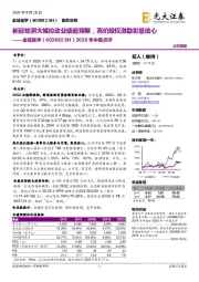 2020年中报点评:新冠检测大幅拉动业绩超预期,高价股权激励彰显信心