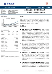 中报点评：业绩稳定增长，看好营销渠道改革