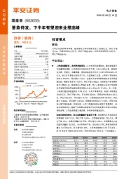 蓄势待发，下半年有望迎来业绩高峰