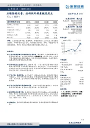 业绩持续改善，涂料级纤维素醚是焦点