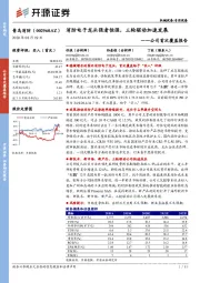 公司首次覆盖报告：消防电子龙头强者恒强，三轮驱动加速发展