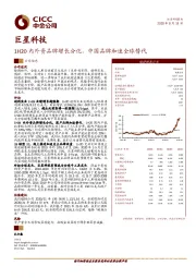 1H20内外资品牌增长分化，中国品牌加速全球替代