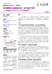 2020年中报点评：轻烃裂解龙头业绩稳步提升，新产能达产在即