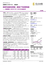2020年中报点评:费用节省致利润高增,募投扩产促高质发展