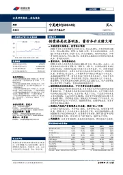 2020年中报点评：供需格局改善明显，量价齐升业绩大增