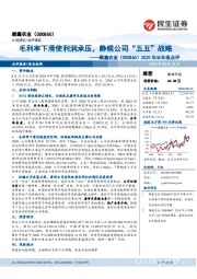 2020年半年报点评：毛利率下滑使利润承压，静候公司“五五”战略