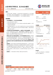 业务结构不断优化 龙头地位稳固