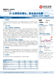 中报点评：Q2业绩强劲增长，铜金逐步放量