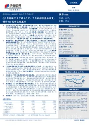 2020年半年报点评：Q2显著减亏至亏损0.3亿，7月航班量基本恢复，预计Q3或将实现盈利