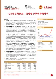 Q3指引超预期,消费电子带动持续增长