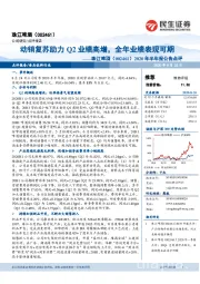 2020年半年报公告点评:动销复苏助力Q2业绩高增,全年业绩表现可期