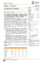 中报业绩符合预期，剥离持续推进