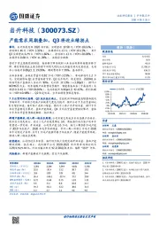 产能需求周期叠加，Q3将迎业绩拐点