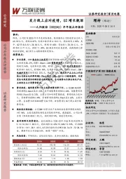 半年报点评报告：发力线上应对疫情，Q2增长靓丽