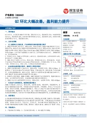 Q2环比大幅改善，盈利能力提升