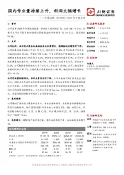 2020年中报点评：国内作业量持续上升，利润大幅增长