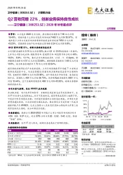 2020年半年报点评：Q2营收同增22%，创新业务保持良性成长