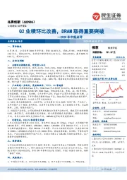 2020年中报点评:Q2业绩环比改善,DRAM取得重要突破
