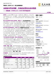 2020年半年报点评:业绩基本符合预期,充电桩运营龙头地位稳固