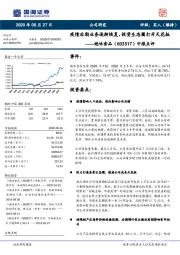 中报点评：疫情后期业务逐渐恢复，投资生态圈打开天花板
