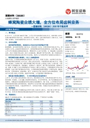 2020年中报点评：蜂窝陶瓷业绩大增，全方位布局齿科业务