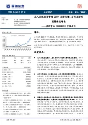 中报点评:无人系统放量带动20H1业绩大增,公司业绩有望持续高增长