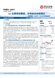 2020年半年报点评:Q2业绩表现靓丽,市场地位持续强化