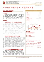 凯傲拖累短期业绩 Q3有望全面改善