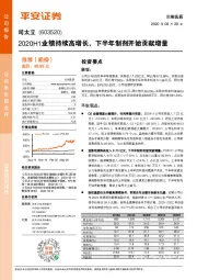 2020H1业绩持续高增长，下半年制剂开始贡献增量