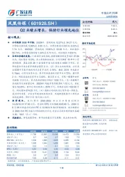 Q2业绩正增长，保持行业领先地位