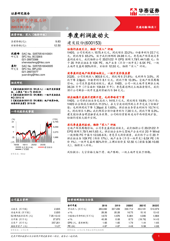 季度利润波动大
