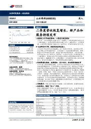 2020中报点评：二季度营收恢复增长，新产品和服务持续发布