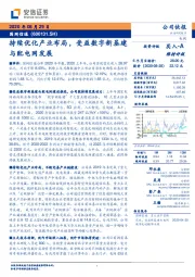 持续优化产业布局，受益数字新基建与配电网发展