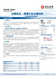 白云机场半年报点评:业绩承压,疫情不改长期空间