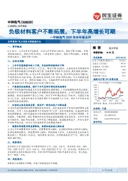 中科电气2020年半年报点评：负极材料客户不断拓展，下半年高增长可期