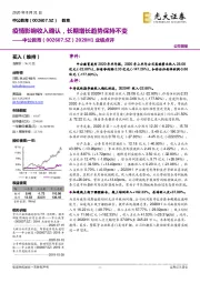 2020H1业绩点评:疫情影响收入确认,长期增长趋势保持不变