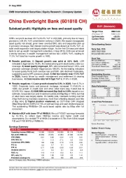 Subdued profit; Highlights on fees and asset quality
