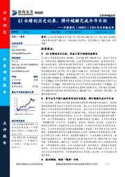 2020年半年报点评：Q2业绩创历史记录，预计超额完成今年目标