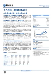 二季度业绩反转,海洋业务扛大旗