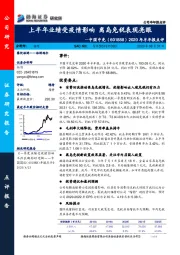 2020年半年报点评：上半年业绩受疫情影响 离岛免税表现亮眼