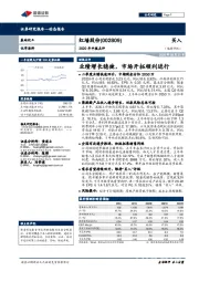 2020年中报点评：业绩增长稳健，市场开拓顺利进行