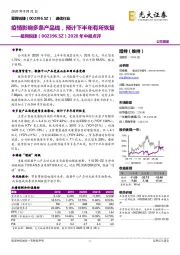 2020年中报点评:疫情影响多条产品线,预计下半年有所恢复