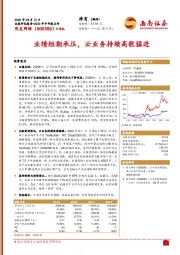 业绩短期承压,云业务持续高歌猛进
