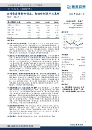 业绩受疫情影响明显,打造仿制药产品集群