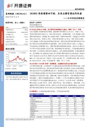 公司信息更新报告：2020H1受疫情影响可控，未来业绩有望边际改善