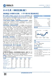 2020Q2业绩增长亮眼，下半年盈利有望持续修复