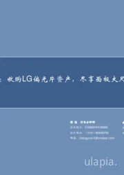 杉杉股份：收购LG偏光片资产，尽享面板大尺寸化盛宴