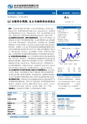 Q2业绩符合预期，自主与福特将共迎拐点