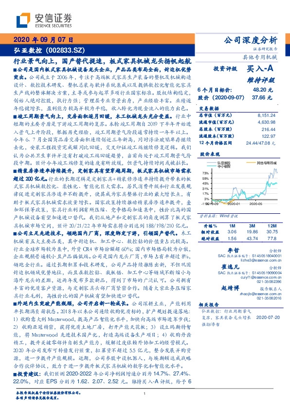 行业景气向上，国产替代提速，板式家具机械龙头扬帆起航